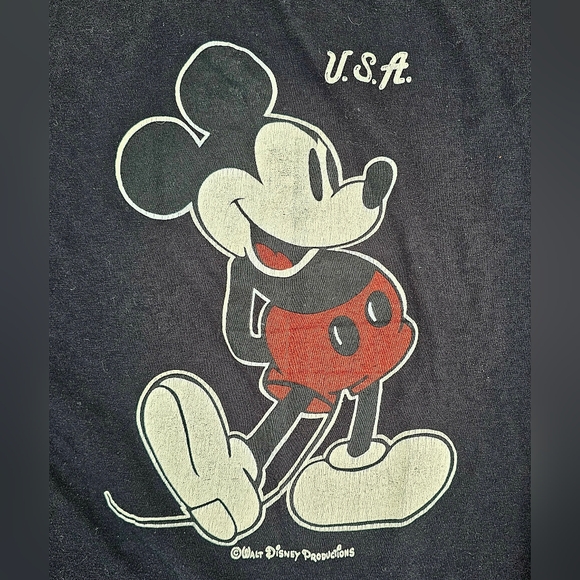Vtg 80s Anvil - MICKEY MOUSE T-shirt - Small - Picture 4 of 6